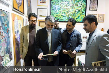 بازدید وزیر فرهنگ و ارشاد اسلامی از بخش "چارسوی هنر"