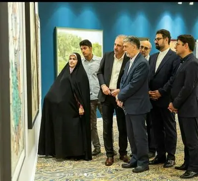 دیدار سید عباس صالحی از یازدهمین حراج تهران 