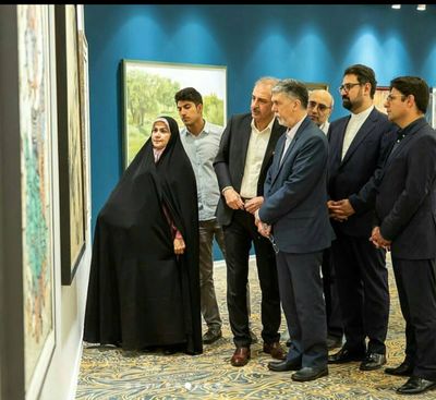 دیدار سید عباس صالحی از یازدهمین حراج تهران 