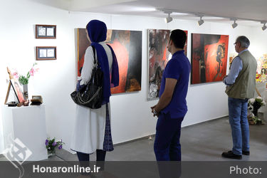 نمایشگاه نقاشی های شیوا عینی در گالری مژده