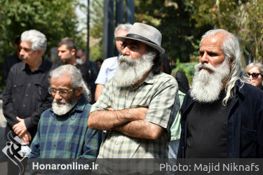 مراسم تشییع پیکر استاد «جلال شباهنگی» از مقابل تالار وحدت