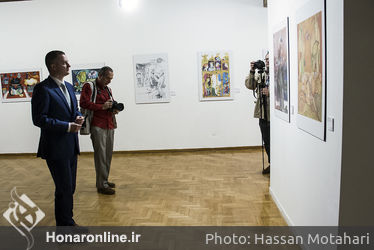 افتتاحیه‌ی نمایشگاه برگزیدگان مسابقه تصویرگری براتیسلاوا با حضور کونراد ریگو