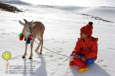 The Skier Goes to Sharjah Children Filmfest. in UAE