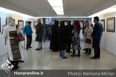 نمایشگاه آبرنگ‌های طنزآمیز بهمن رضایی نامقی در گالری والی