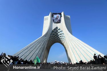 وداع مردم تهران با شهداى مقاومت