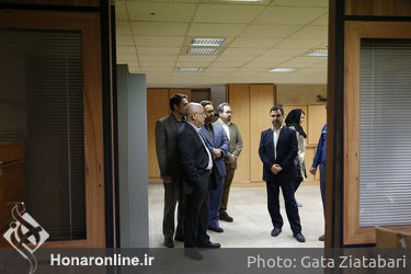 بازدید علی مرادخانی از ساختمان جدید دفتر موسیقی 