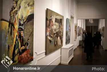 افتتاحیه نمایشگاه نقاشی های سروناز سلطانی در گالری موزه هنرهای زیبا