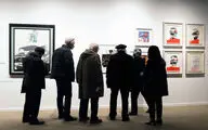 بازدید هنرمندان از نمایشگاه مهدی سحابی در موزه هنرهای معاصر