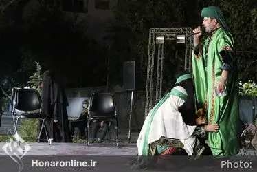 تعزیه "حضرت ابوالفضل‌(ع)" در مقابل تالار وحدت
