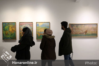 افتتاحیه نمایشگاه نقاشی های حسن مرشد در گالری هپتا