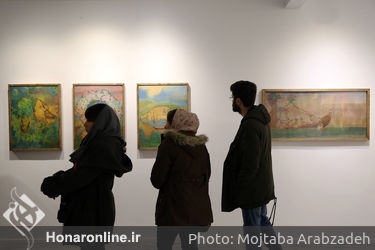 افتتاحیه نمایشگاه نقاشی های حسن مرشد در گالری هپتا