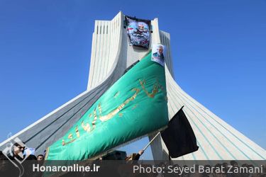 وداع مردم تهران با شهداى مقاومت