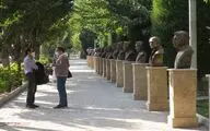 رونمائی از سردیس هنرمندان معاصر در باغ هنرمندان