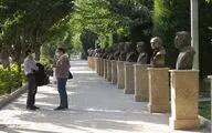 رونمائی از سردیس هنرمندان معاصر در باغ هنرمندان