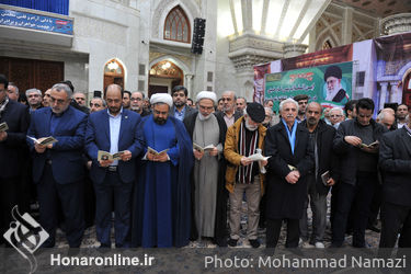 تجدید بیعت وزیر فرهنگ و ارشاد اسلامی به همراه جمعی از معاونان و مدیران این وزارتخانه و اصحاب فرهنگ، هنر، رسانه و با آرمان‌های حضرت امام (ره) 