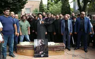 تشییع پیکر زنده‌یاد داریوش اسدزاده از مقابل خانه هنرمندان