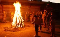 گِل‌مالی آیین کهن عزاداری عاشورا در لرستان‎
