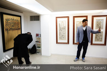  افتتاح نمایشگاه نقاشی خط کامران کوهستانی در گالری والی