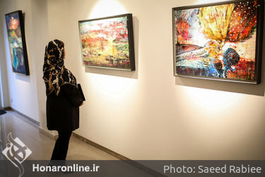 نمایشگاه نقاشی‌های سامان فرهنگی در گالری آتبین