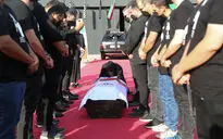 مراسم بدرقه زنده یاد ارشا اقدسی بدلکار معروف سینما
