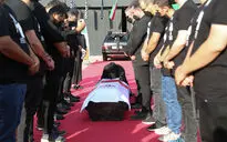 مراسم بدرقه زنده یاد ارشا اقدسی بدلکار معروف سینما