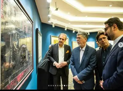 دیدار سید عباس صالحی از یازدهمین حراج تهران 