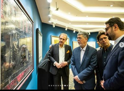 دیدار سید عباس صالحی از یازدهمین حراج تهران 