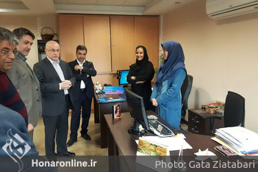 بازدید علی مرادخانی از ساختمان جدید دفتر موسیقی 