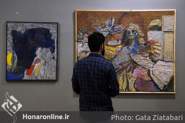 نمایشگاه "هشتمین کارنمای پژوهشی انجمن هنرمندان نقاش ایران"  در خانه هنرمندان