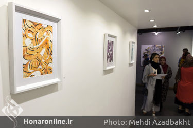 نمایشگاه خط کرشمه سامان مومنی در گالری چهار