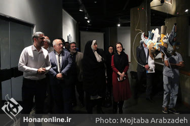 بازدید اعضای شورای شهر از نمایشگاه دوسالانه مجسمه سازی تهران در موزه هنرهای معاصر