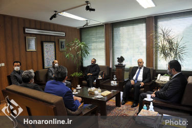 دیدار نماینده وزارت فرهنگ و رهبر ارکستر لبنان با سیدمحمدمجتبی حسینی