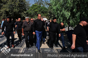 مراسم تشییع پیکر مهدی آرین‌نژاد دوبلور پیشکسوت 