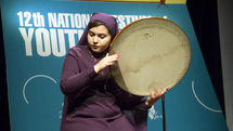 دف‌نوازان جشنواره ملی موسیقی جوان به فرهنگسرای نیاوران آمدند