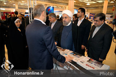افتتاح رسمی بیست و دومین نمایشگاه مطبوعات با حضور رییس جمهور