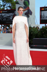 099 Juli Jakab walks the red carpet ahead of the _Napszallta (Sunset)_ screening during the 75th Venice Film Festival