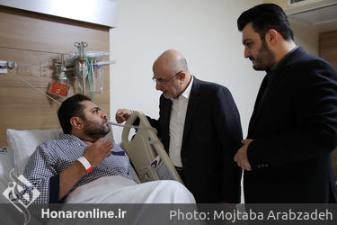 عیادت علی مرادخانی از غلامرضا صنعتگر 