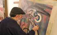 ادای احترام به مسیحیان کشور با دیوارنگاره 