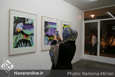 افتتاحیه نمایشگاه نقاشی های علی نصیر در گالری اُ