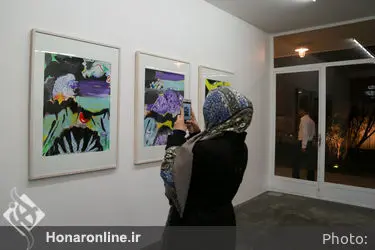 افتتاحیه نمایشگاه نقاشی های علی نصیر در گالری اُ