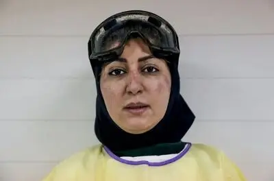 روایت مرتضی جابریان، برگزیده جشنواره تجسمی فجر از عکس ماندگار چهره پزشک مدافع سلامت