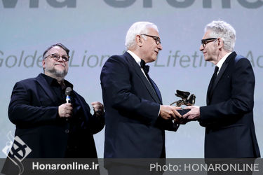 0994 Guillermo del Toro_ David Cronenberg_ Paolo Baratta_ President of the festival