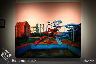 افتتاحیه نمایشگاه نقاشی های قاسم محمدی در گالری ایوان