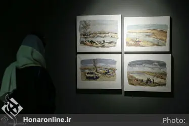 نمایشگاه نقاشی‌های مجید فعال در گالری آ 