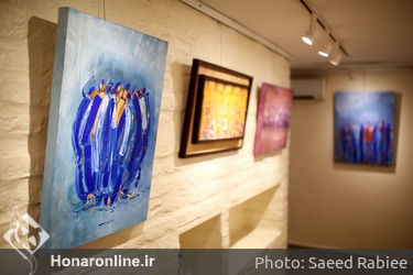افتتاحیه نمایشگاه نقاشی‌های شهریار صمصام بختیاری در گالری گلستان