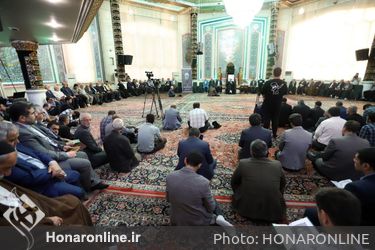 حضور وزیر فرهنگ در مراسم یادبود شاعر پیشکسوت آیینی سید رضا موید
