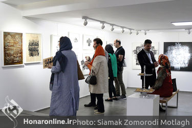 نمایشگاه نقاشی خط محسن کرمی در گالری مژده
