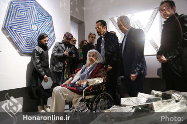افتتاح تالار دائمی منیر فرمانفرمائیان در باغ موزه نگارستان دانشگاه تهران