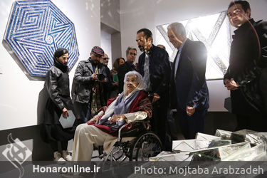 افتتاح تالار دائمی منیر فرمانفرمائیان در باغ موزه نگارستان دانشگاه تهران