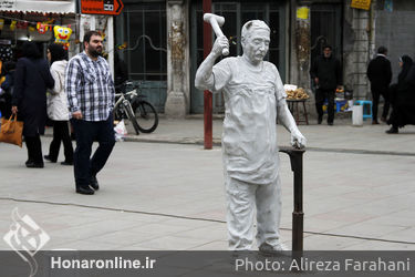 مجسمه های پیاده راه فرهنگی رشت‎
